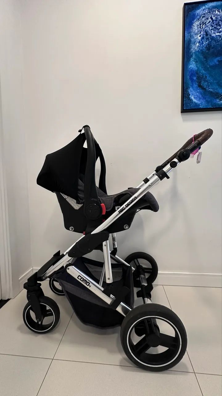 CARRINHO DE BEBÊ ABC DESIGN COMO 4 - COMPLETO ? - Foto 4