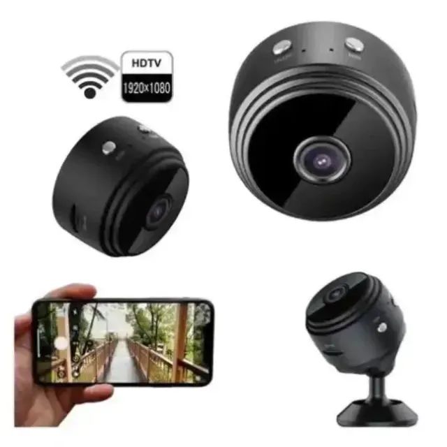 Novo A9 HD Mini com visão noturna Wifi Câmera 1080P Vigilância - Foto 6