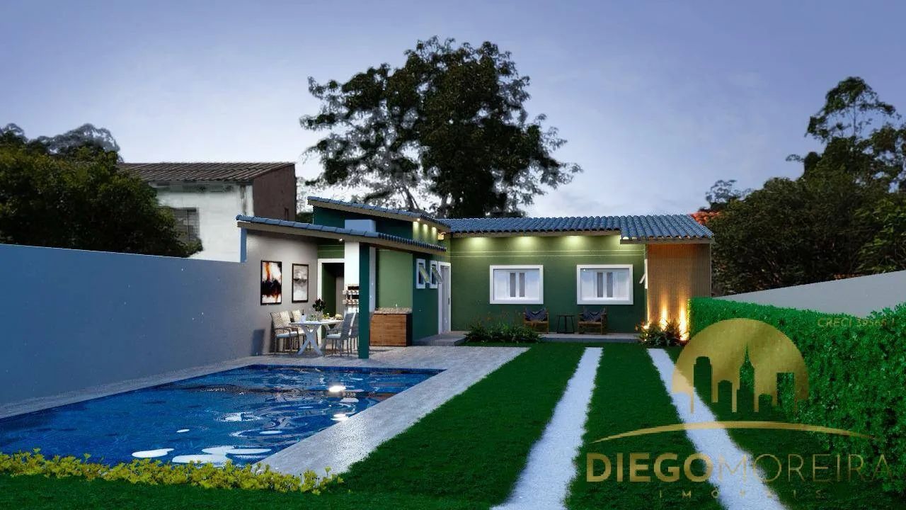 Casa Nova à venda com piscina em bairro tranquilo e bem localizado!
