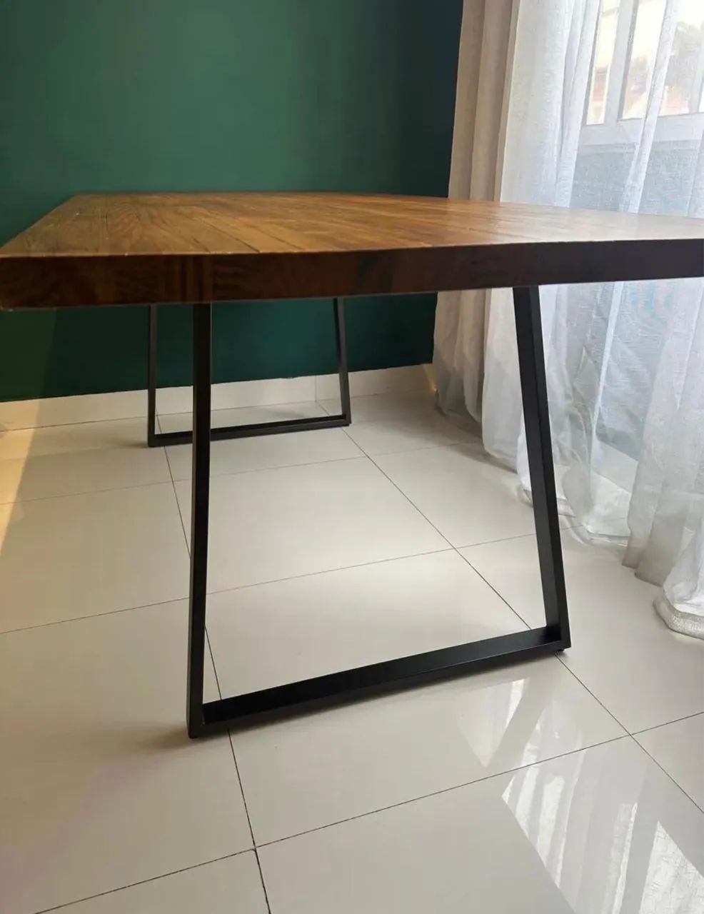 Mesa de madeira maciça indiana - Foto 4