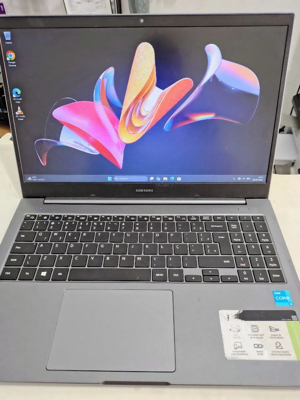 Notebook Samsung Core i3 11th, 8 GB RAM DDR4, 256 GB NVME, Tela 15.6 polegadas 