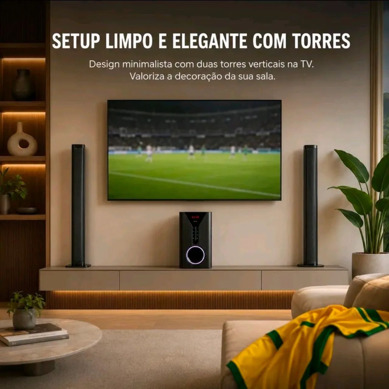 Caixa de som soundbar 2 em 1 200w  - Foto 3