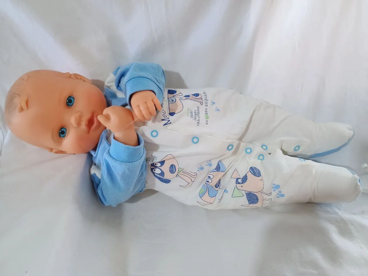 Boneco antigo importado 50 cm corpo de tecido - não está funcionando  - Foto 4