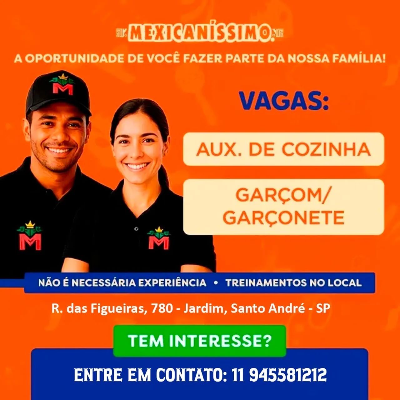 Vagas em restaurante Santo André