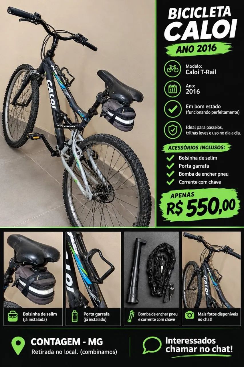 Bicicleta Caloi 2016
