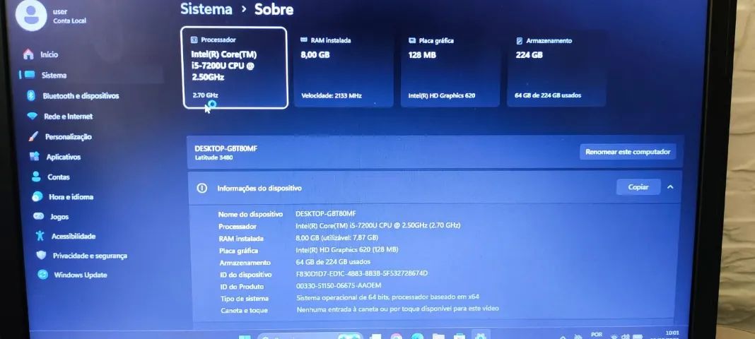 Notebook Dell Latitude 3490 - i5 8ª Geração - Foto 3
