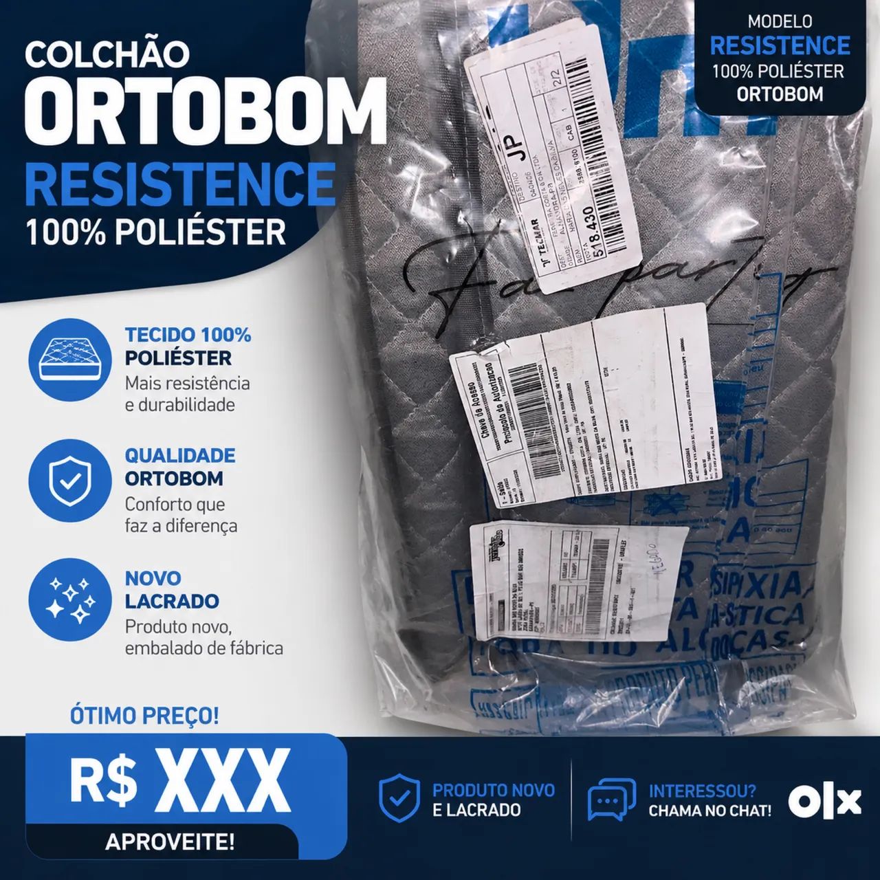 Cama Resistence 100% poliester