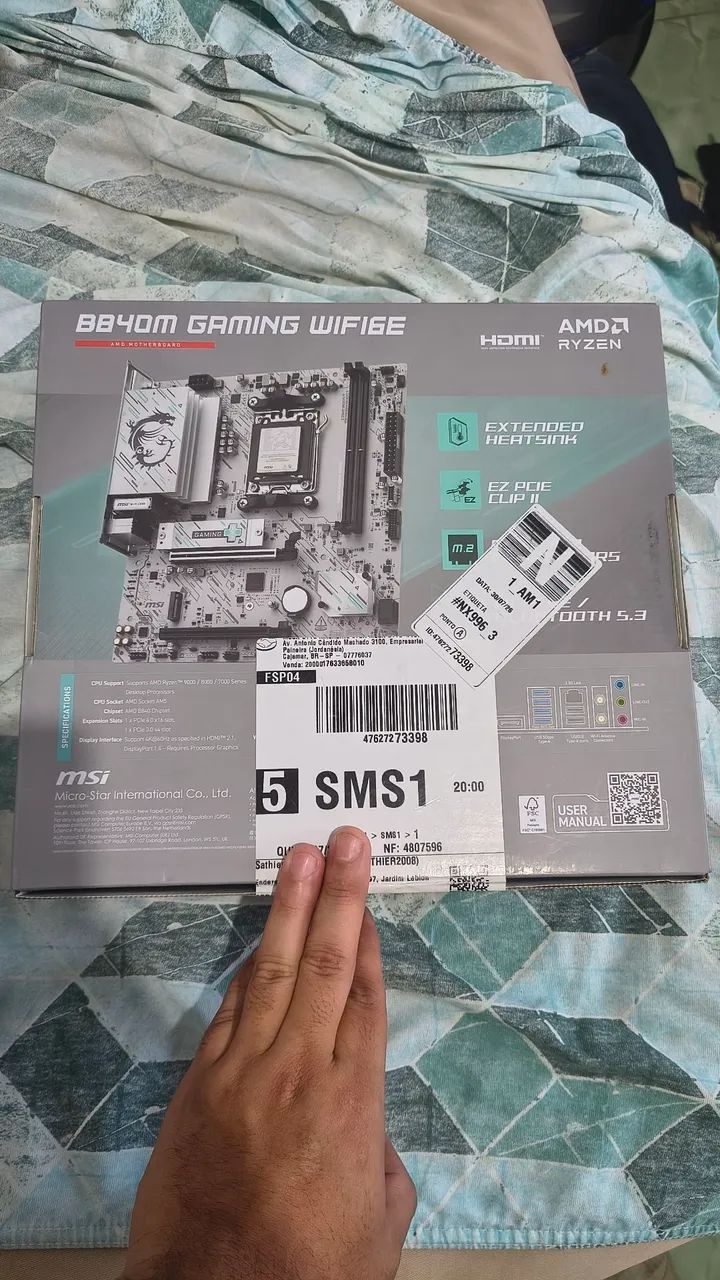 Placa mãe AM5 B840M GAMING WIFI6E MSi Nova Lacrada - Foto 2