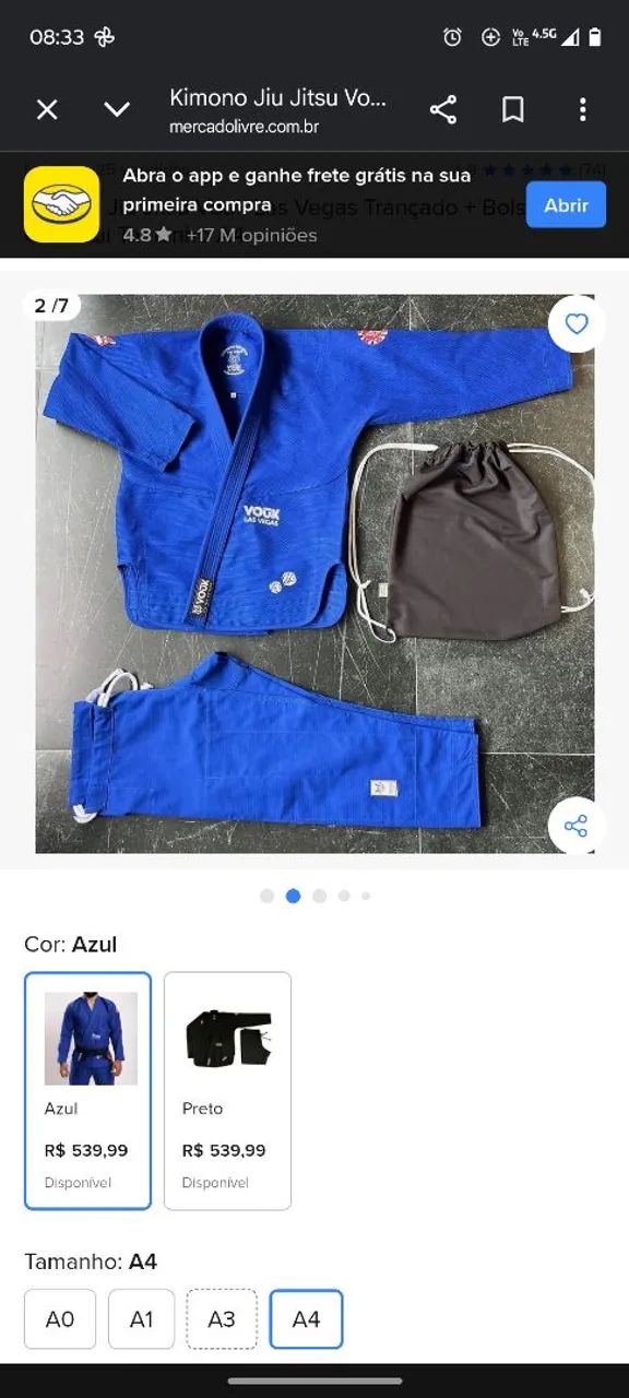 Kimono Vouk Las Vegas A1 azul