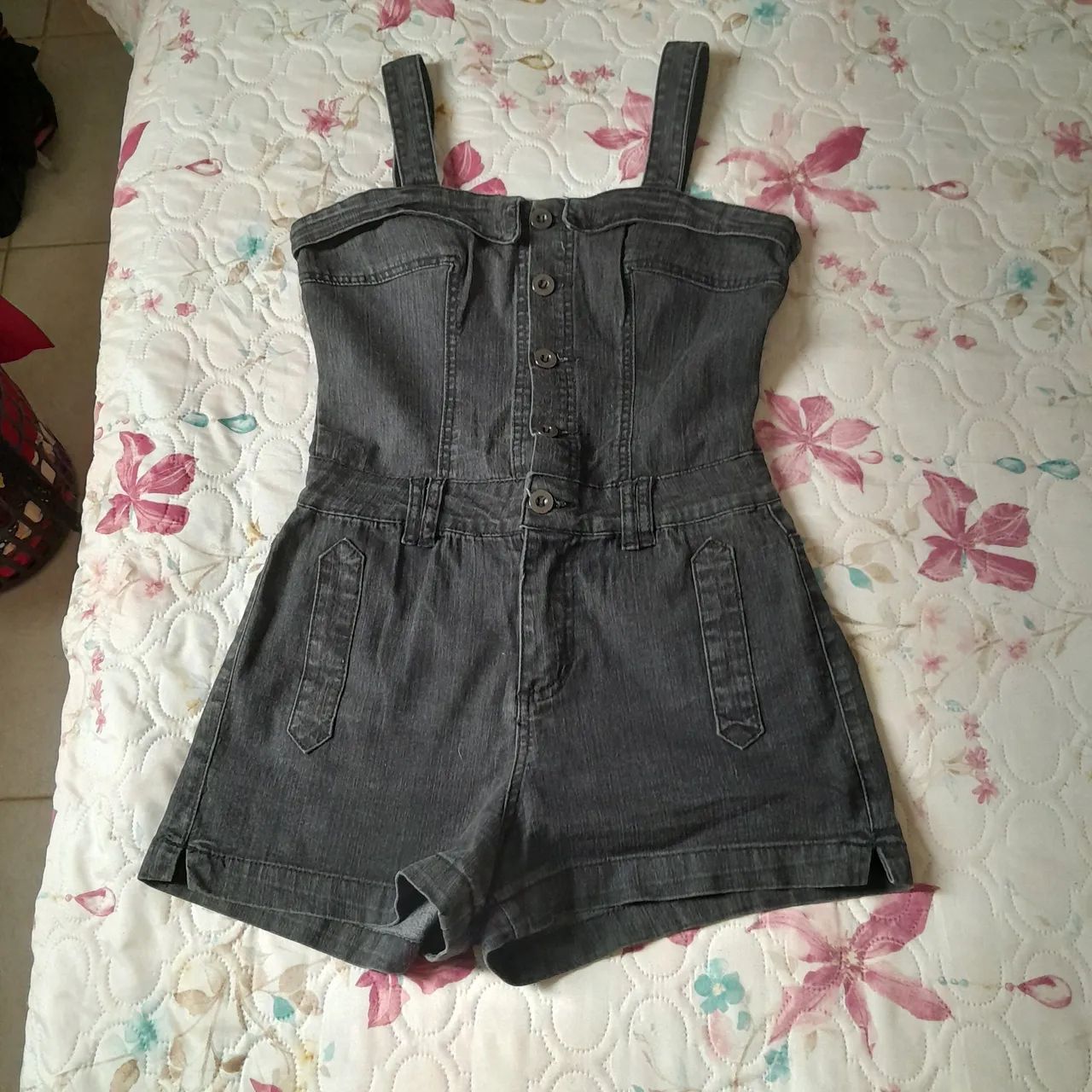 Macaquinha Jeans Tam M