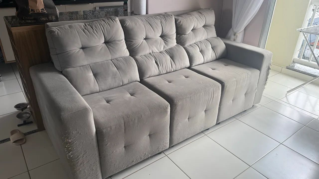 VENDO SOFÁ 3 lugares retrátil  - Foto 3