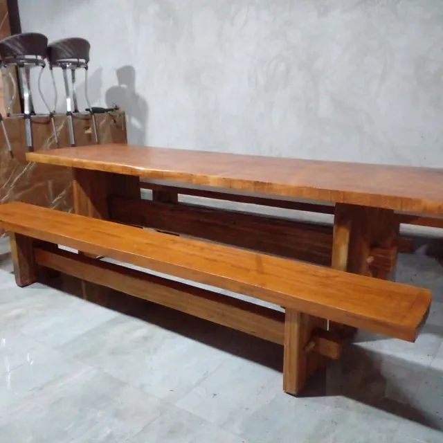 Vende-se mesa com banco a pronta entrega - Foto 4