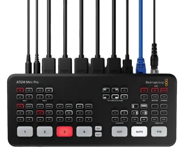 Blackmagic ATEM Mini Pro ISO - Switcher Profissional para Live