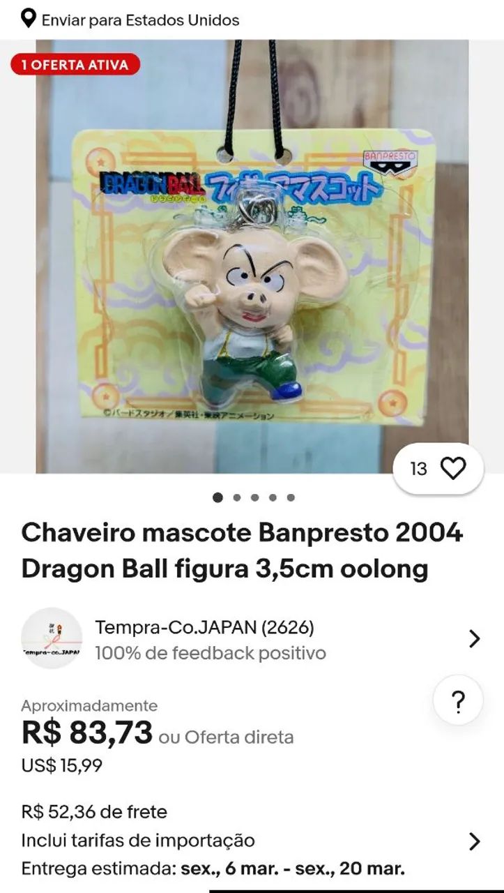 Chaveiro Oolong original (Japão - 2001) - Foto 4