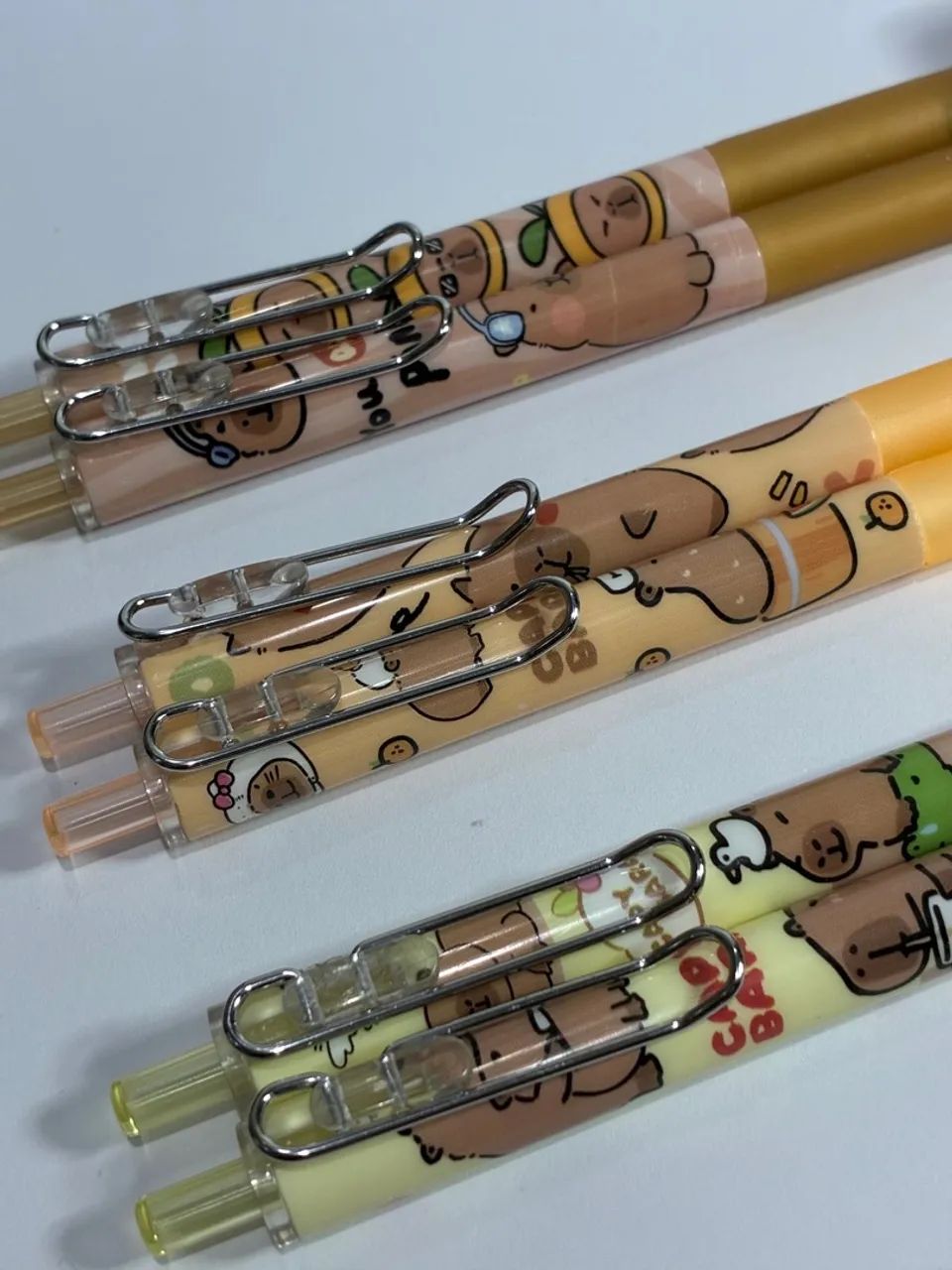 Kit 6 canetas de Capivara 