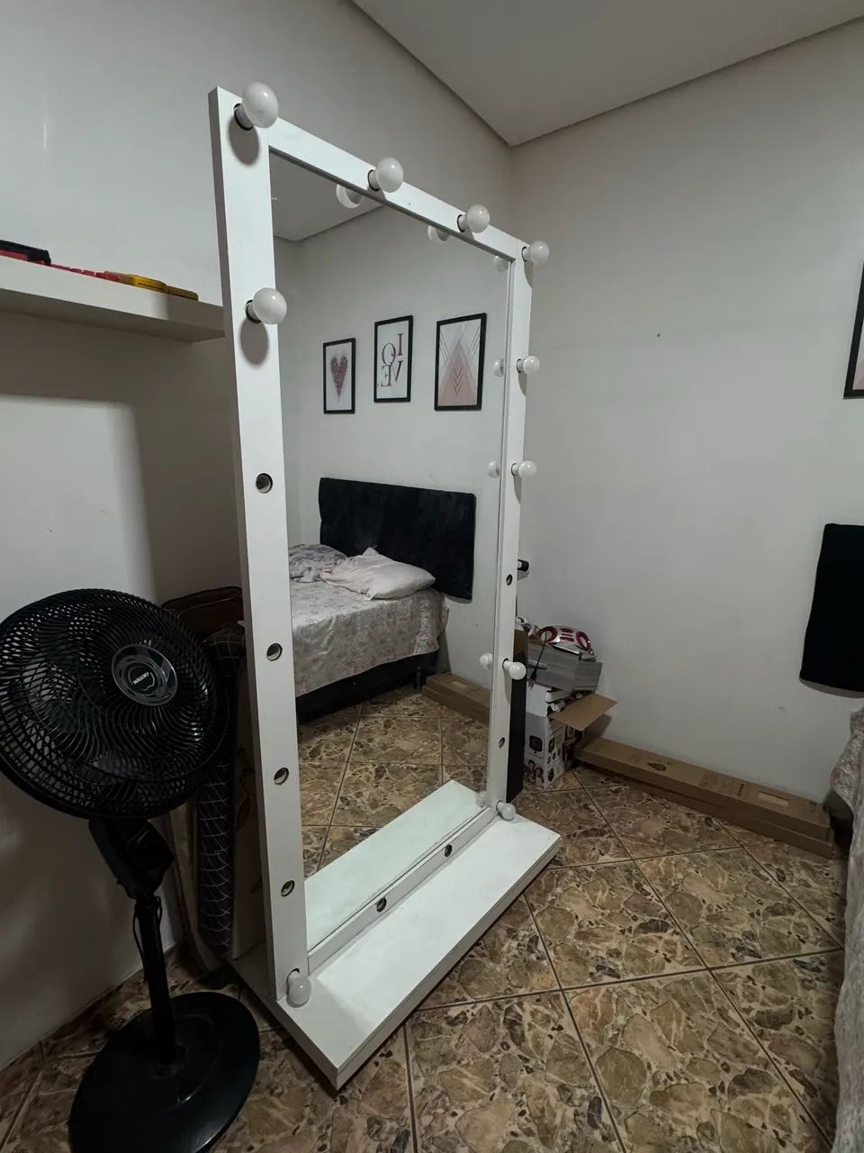 Espelho camarim com rodinhas  - Foto 2