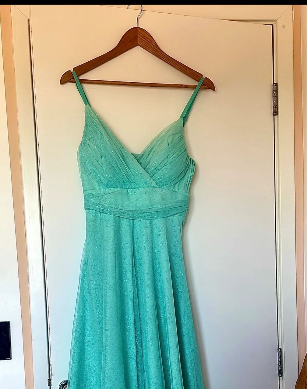 Vestido de festa verde Tifany 