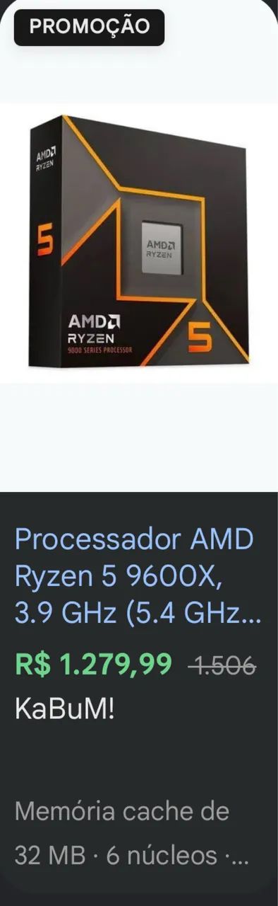 Processador AM5 | Ryzen 9600x NOVO - Foto 4