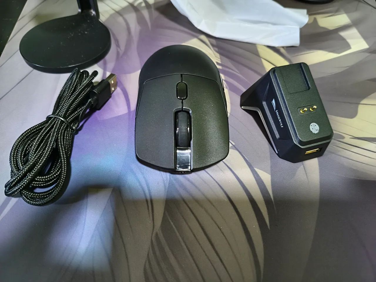 Mouse sem fio com dock Smailwolf M3 pro+ - Foto 4