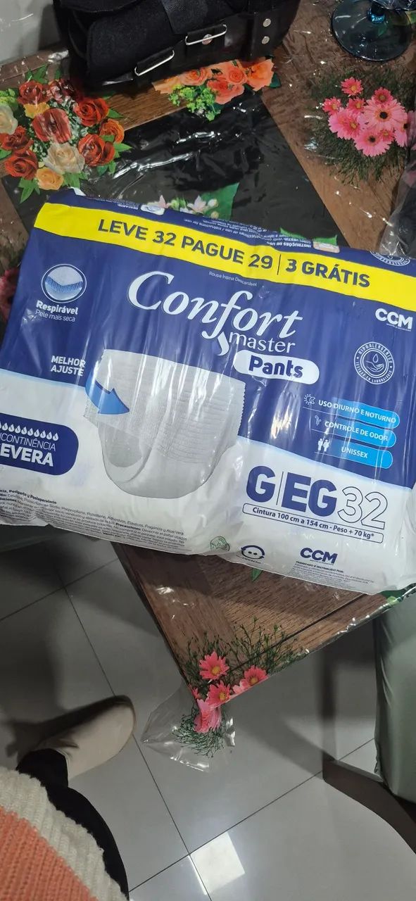 Fraldas modelo pants unissex