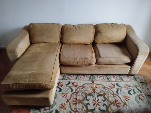 Sofá de 3 lugares com chaise
