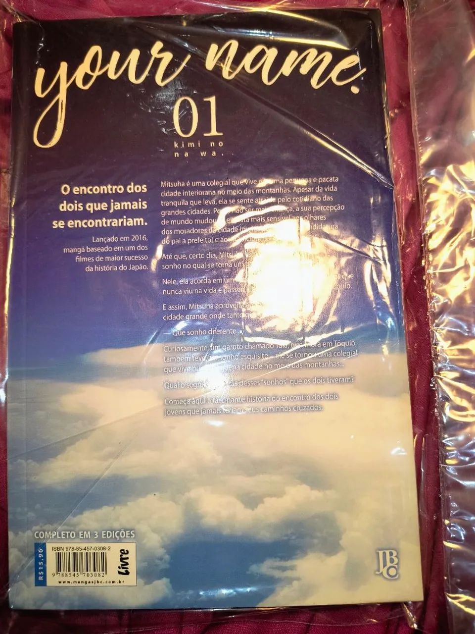 Your Name mangá Vol 1, 2 ou 3