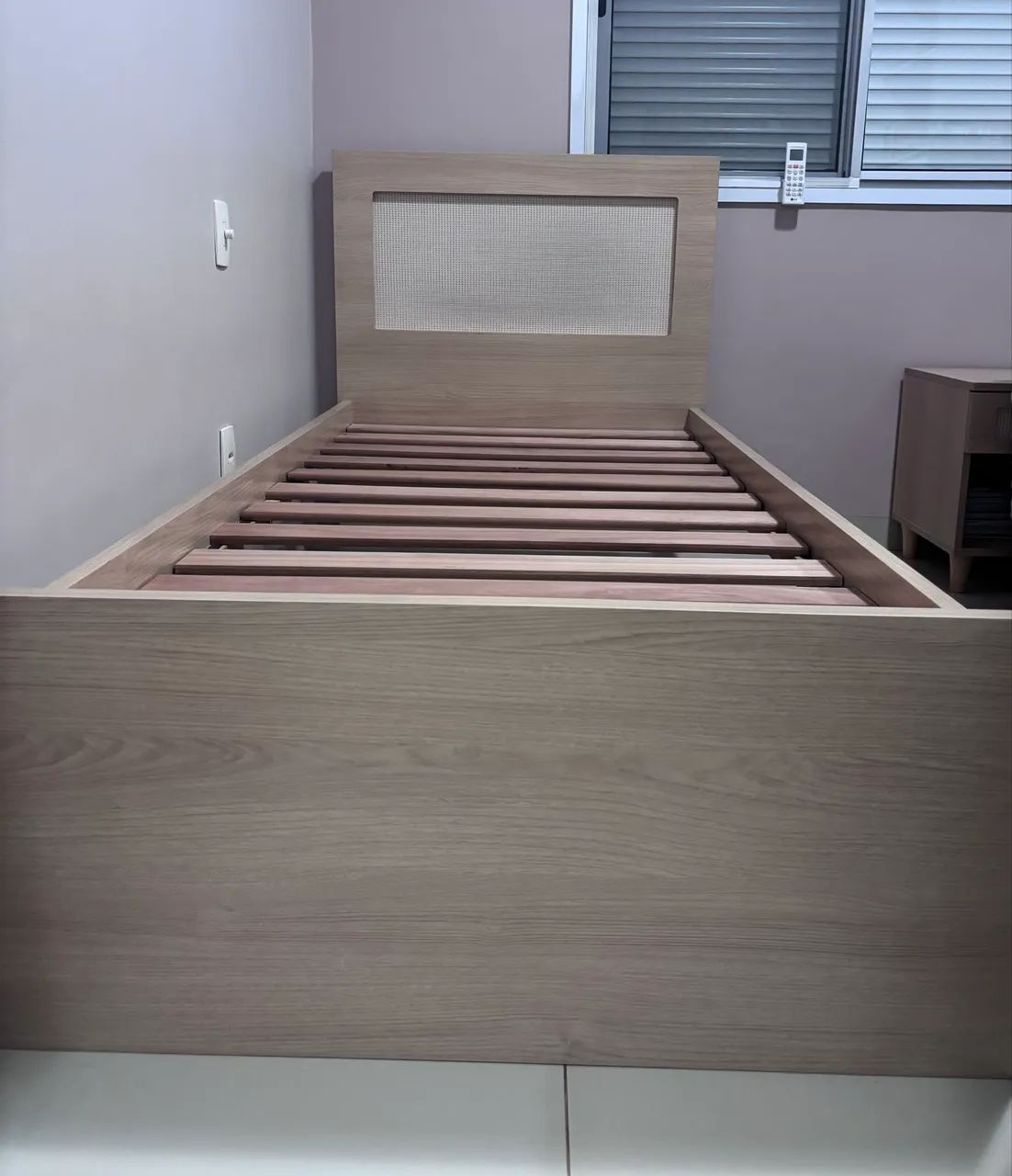 Cama Solteiro Haus Nature com Palha - Carvalho  - Foto 2