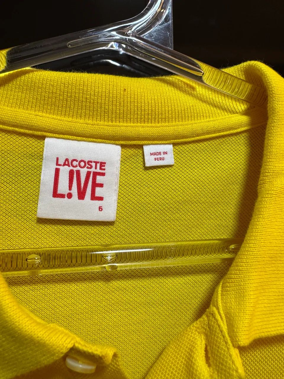 Camisa Lacoste Amarela - Foto 3