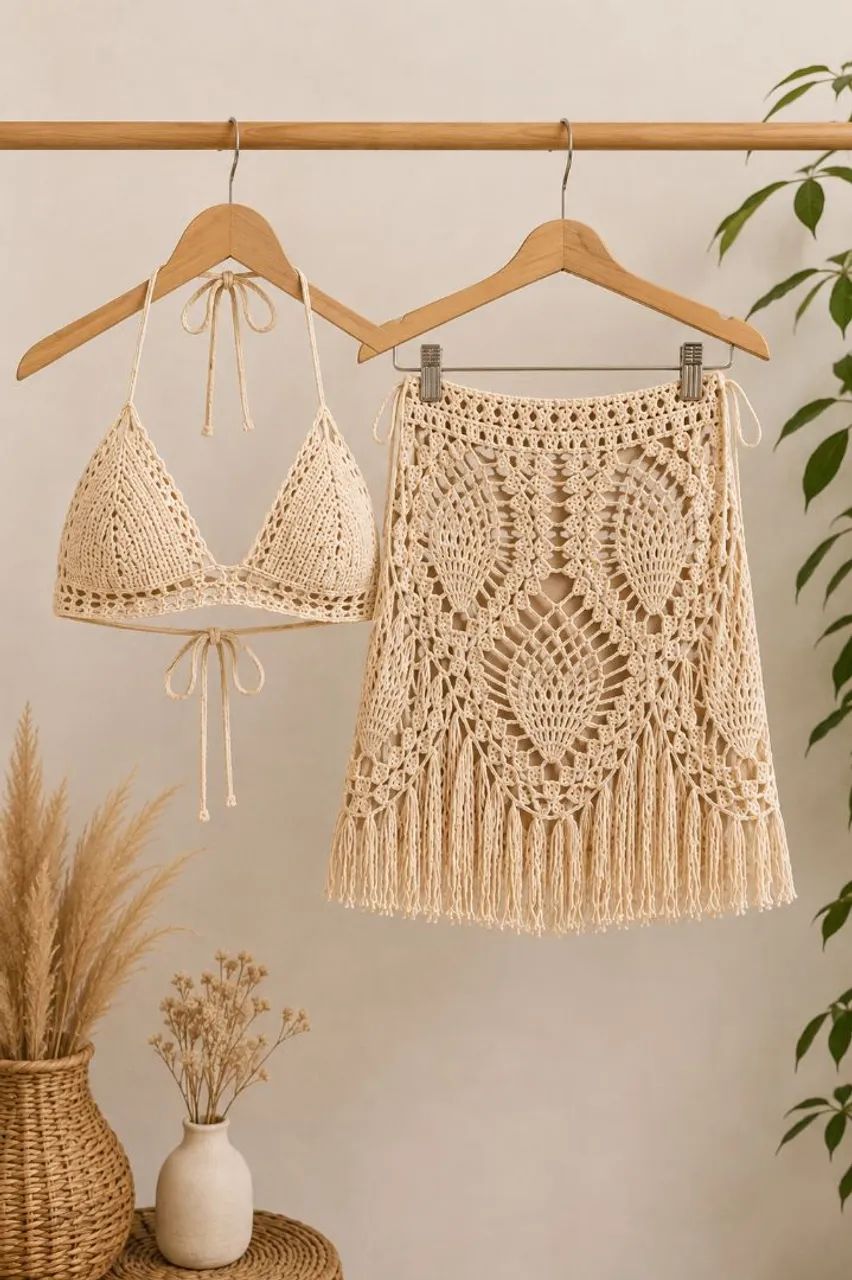 Conjunto de crochê  - Foto 2