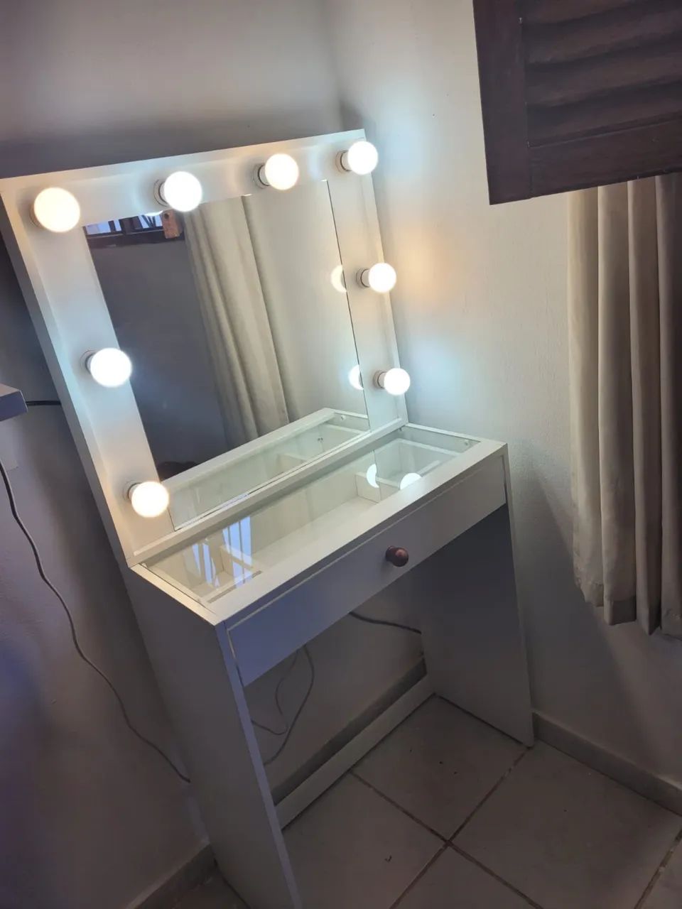 Penteadeira camarim 70cm pé bocal