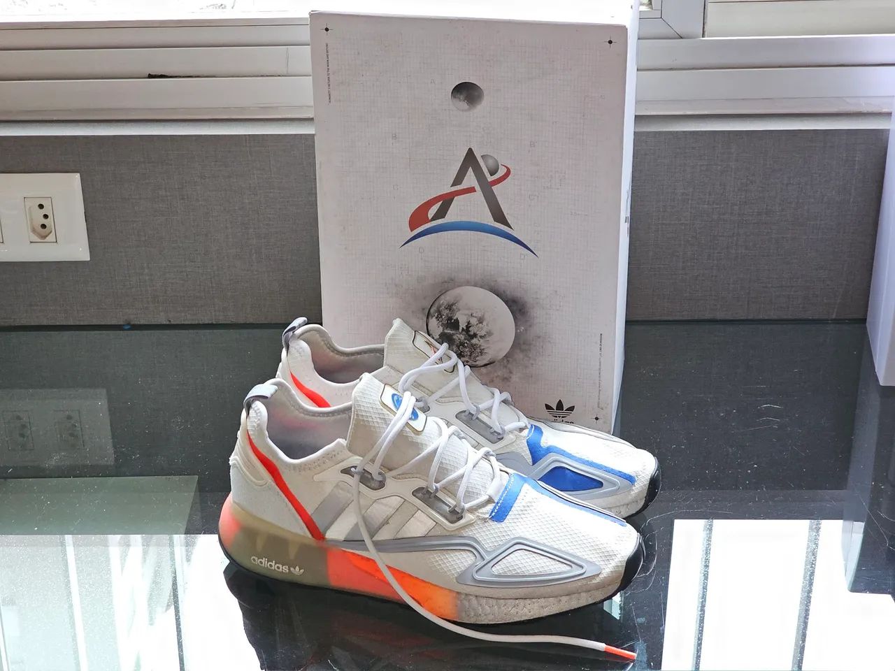 ノッシュ 2箱 Tênis Adidas ZX 2K NASA - Ultraboost - Calçados - Funcionários