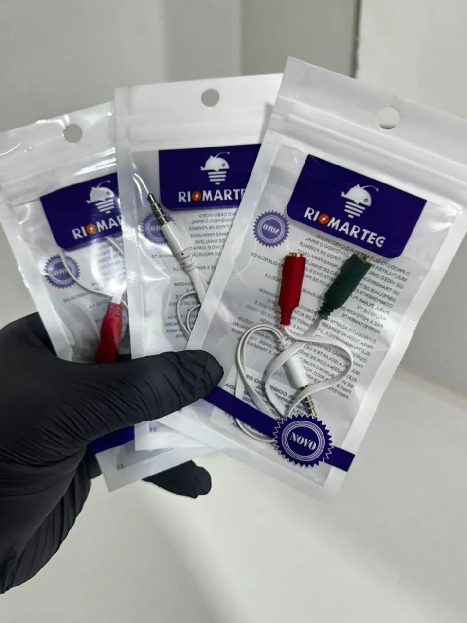 Cabo Y adapador para fone headset - Foto 3