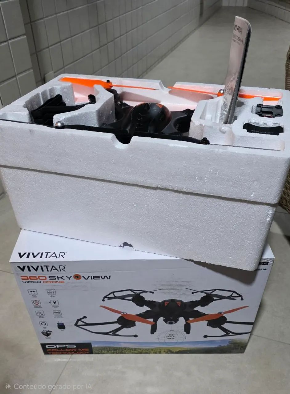DRONE VIVITAR 360 SKY VIEW - MUITO NOVO - Foto 2