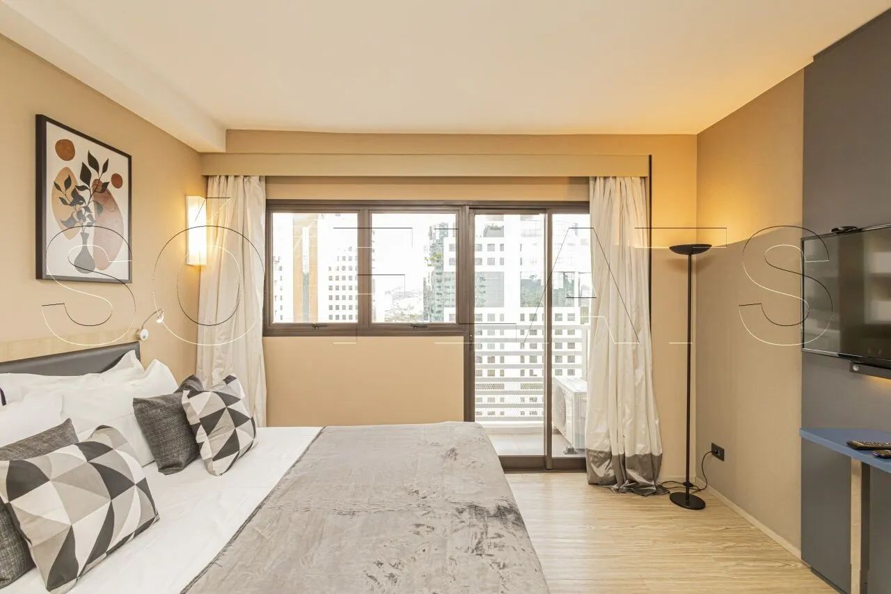 Studio mobiliado em Alphaville | Flat com lazer e vaga próximo ao Centro Comercial - Foto 4