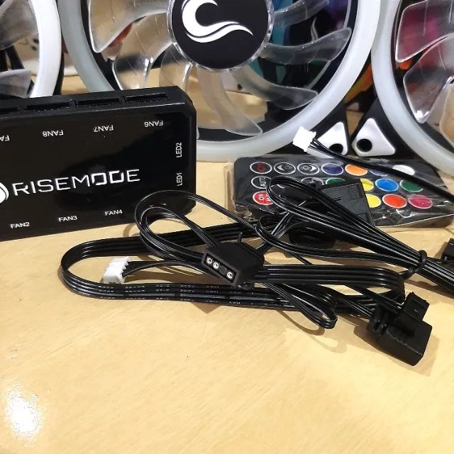 OFERTA DA SEMANA - Kit 3 Fans ARGB + Controladora e Controle - Foto 4