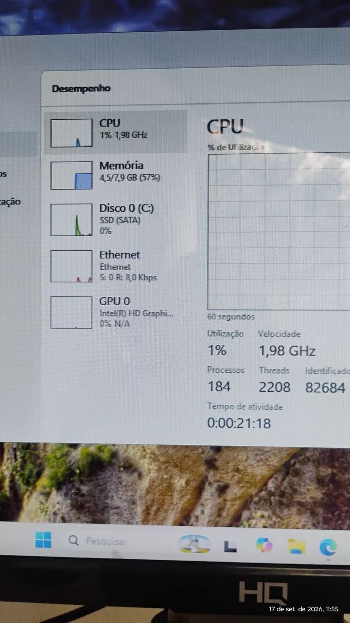 CPU i3 sétima geração SSD 240 - Foto 3