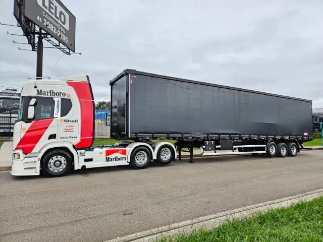Scania R450 6x2 Ano 21 Euro 5 Automático Top + Sider Noma 30 plt 15.20 x 2.80 Sem pneus - Foto 10