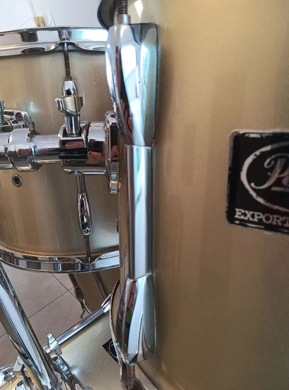 Shell pack de bateria Pearl Export anos 90, holders Unilock, 12,13