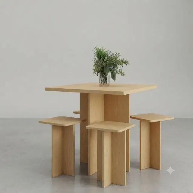 Mesa Dakar com 4 banquetas.