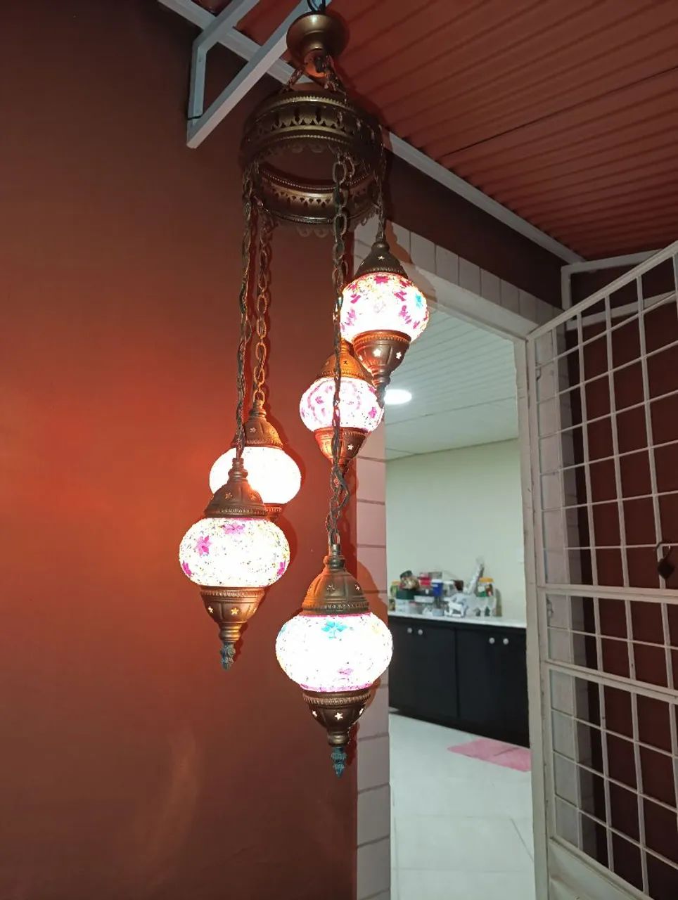 Luminária marroquina