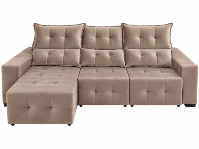 SOFA RETRATIL RECLINAVEL 2.65M DIRETO DA FABRICA - Foto 5