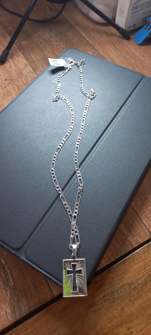 Vendo Corrente de Prata Masculina!!! - Foto 3