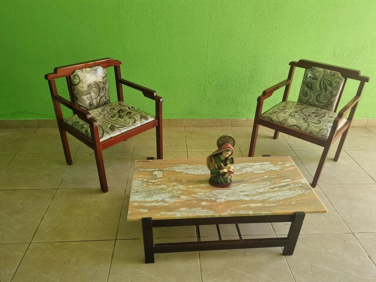 Centro de Mármore com cadeiras - Foto 2