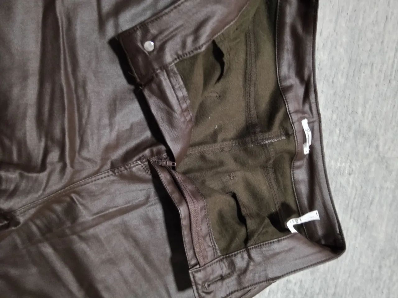 Calça Marrom Couro sintético  - Foto 2
