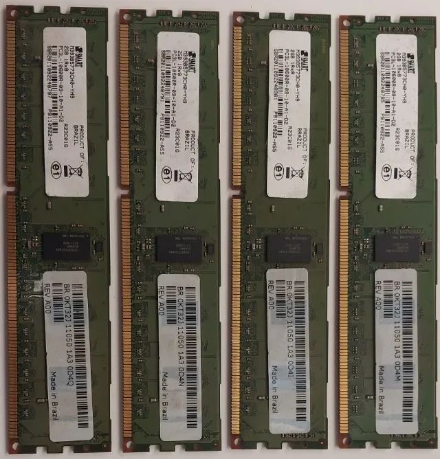 Memória DDR3 ECC 2GB - Jogo com 04 peças - PARA SERVIDOR - Foto 2