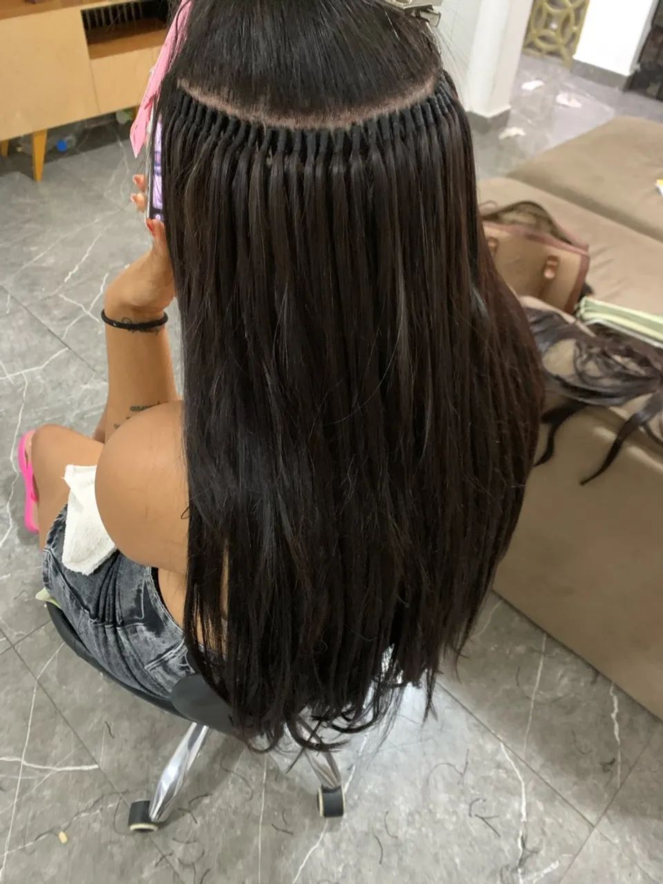 Colocação de mega hair e alongamentos  - Foto 5