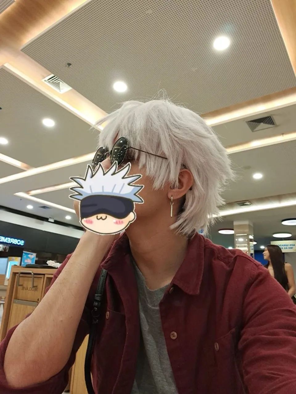 peruca satoru gojo estilizada - Foto 2