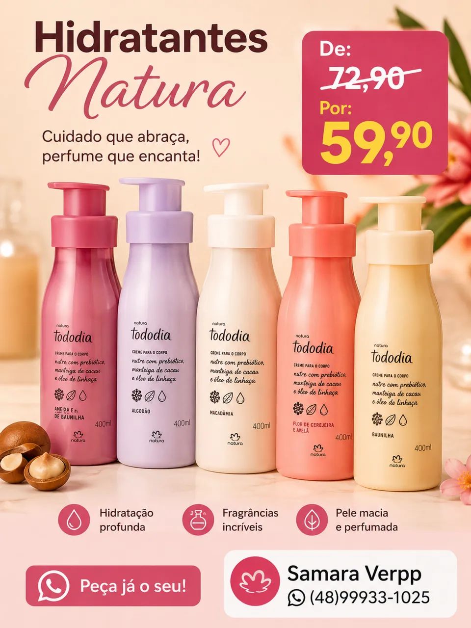 Hidratantes Natura Tododia 