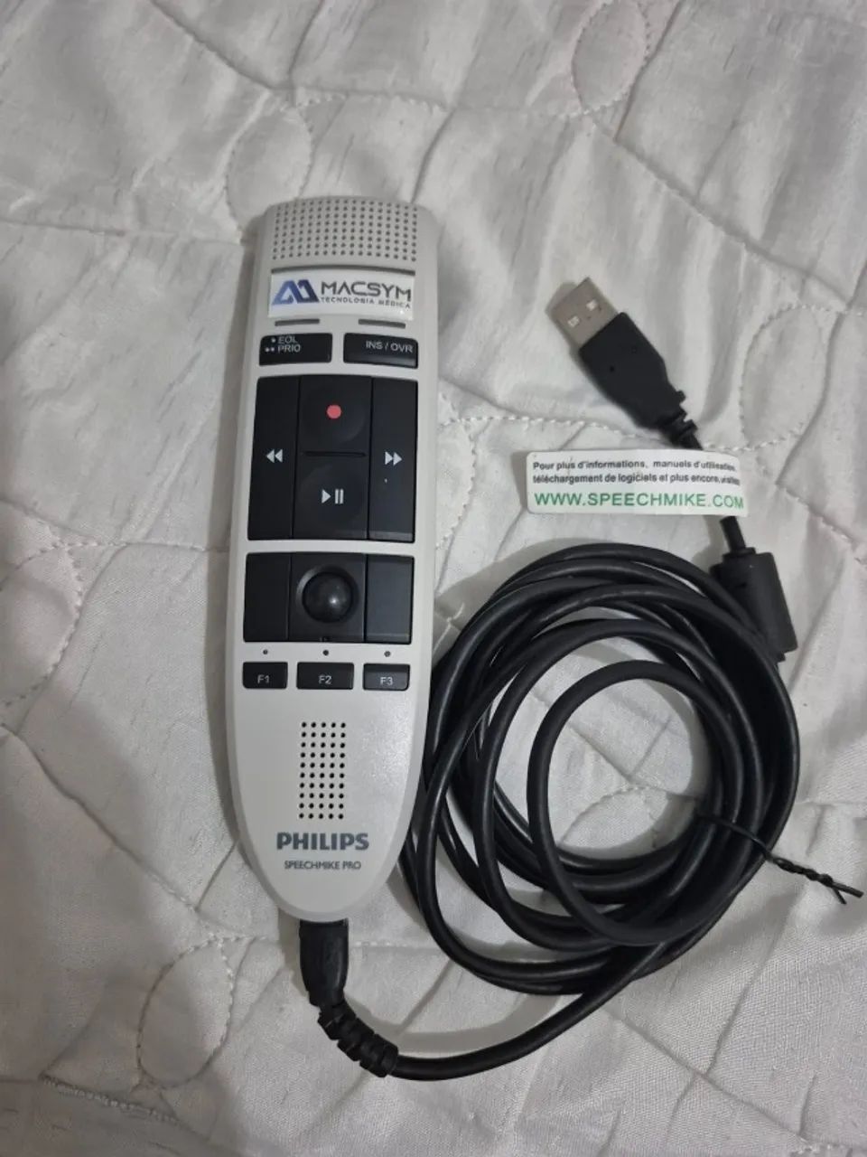 Speech Mike Premium Usb Lfh 3200 - Philips - Microfone Cor Branco