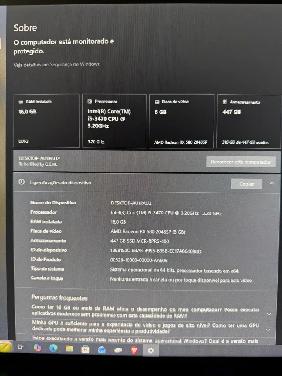 Computador gamer 
